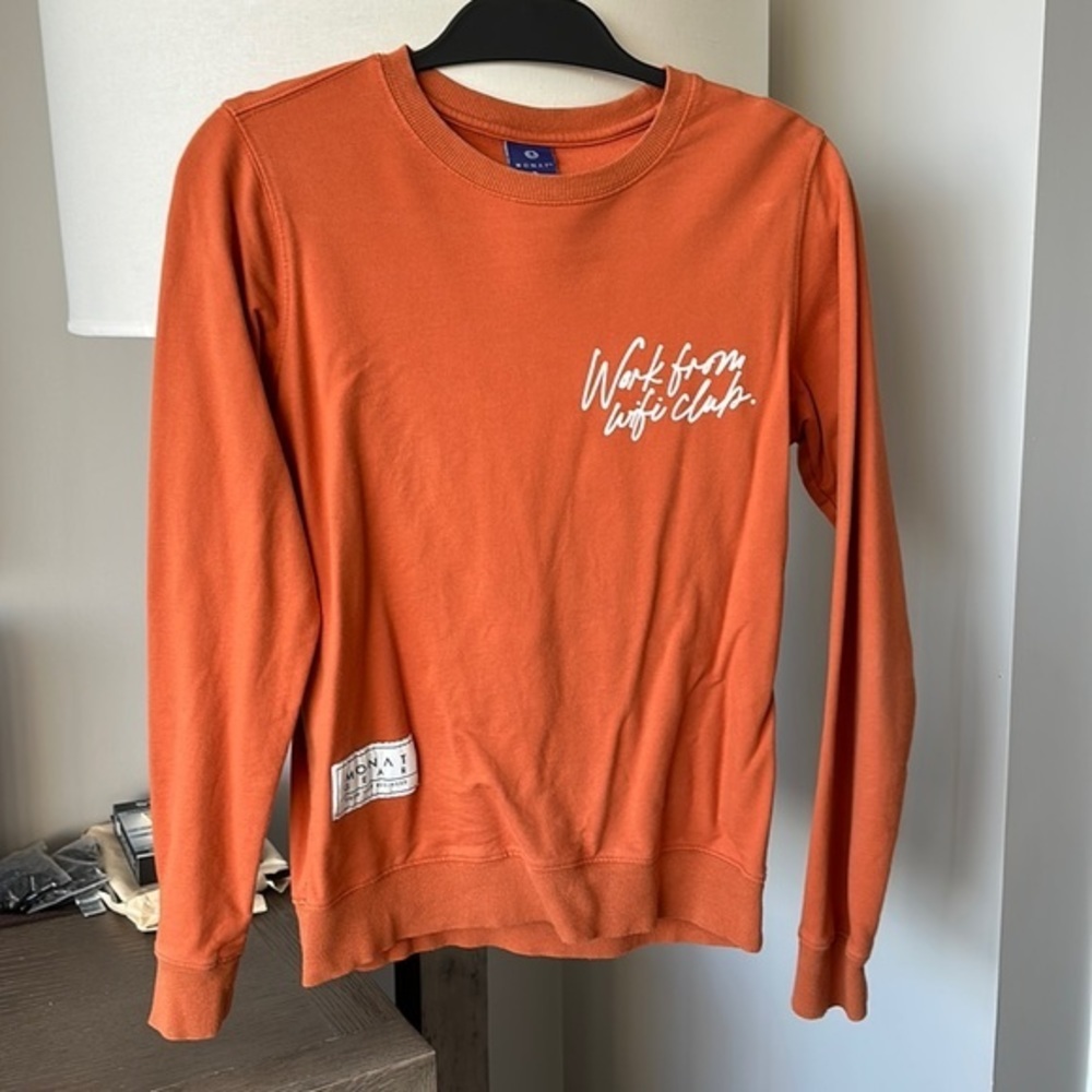 Monat work from WiFi Crewneck sweater size xsmall